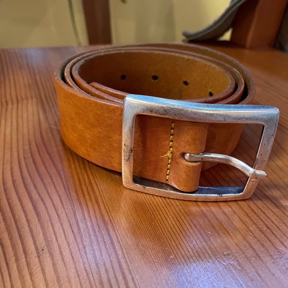 Mustard Leather belt